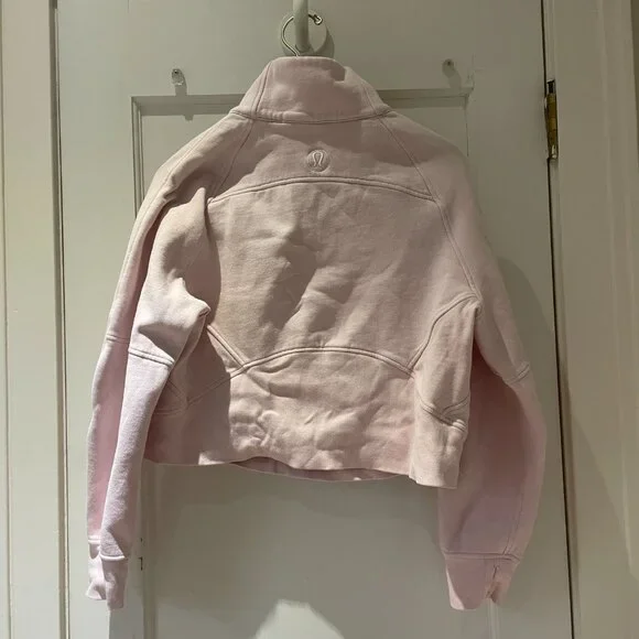 Lululemon Scuba Oversized Half-Zip Hoodie Size Xs/S  Light Pink - Picture 4 of 8